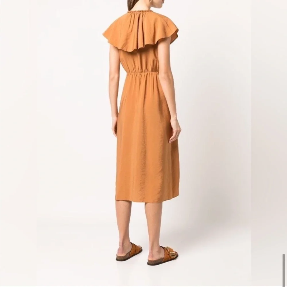 Vince Ruffle Wrap Dress - Picture 3 of 13